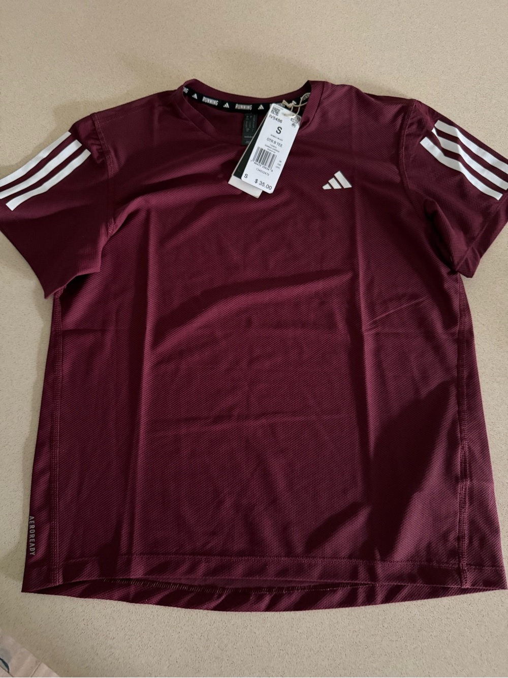 adidas women’s shadow red Active Tee - Small